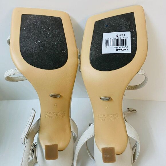 Tony Bianco Lazaar Chain Sandal Heels Sz 5 in Dove Nappa - Picture 11 of 11
